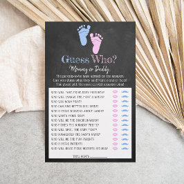 Moderne typografie Geslacht maakt feest! Raad eens