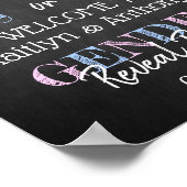 Moderne typografie Geslacht maakt feest! Welkom Poster (Hoek)