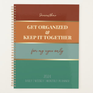 Moderne Typografie Goud Elegant Journal Planner