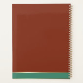 Moderne Typografie Goud Elegant Journal Planner (Achterkant)