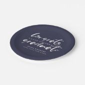 Moderne Typografie Graduation Party Papieren Bordje (Gekanteld)