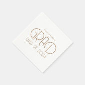 Moderne Typografie Graduation Party Servet (Hoek)