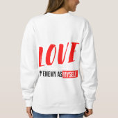 Moderne typografie grafisch tekstontwerp trui (Achterkant)