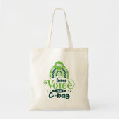 Moderne typografie grappige citaten tote bag (Voorkant)