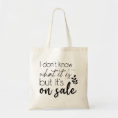 Moderne typografie grappige citaten tote bag (Voorkant)