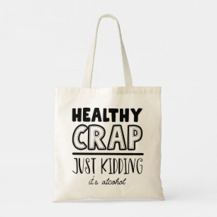 Moderne typografie grappige citaten tote bag