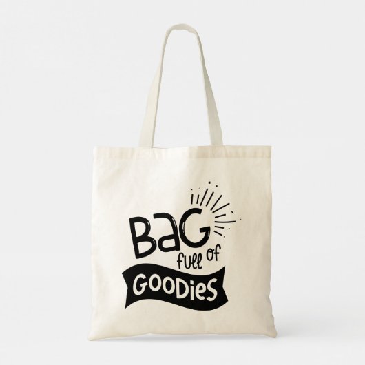 Moderne typografie grappige citaten tote bag (Achterkant)