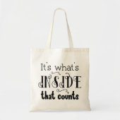 Moderne typografie grappige citaten tote bag (Voorkant)