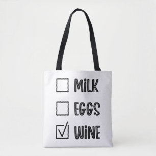 Moderne typografie grappige citaten tote bag