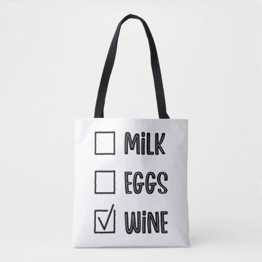 Moderne typografie grappige citaten tote bag (Voorkant)