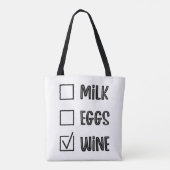 Moderne typografie grappige citaten tote bag (Achterkant)