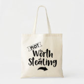 Moderne typografie grappige citaten tote bag (Voorkant)