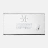 Moderne typografie grijs monogram bureaumat (Keyboard & Muis)