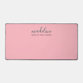 Moderne typografie grijs monogram bureaumat (Voorkant)