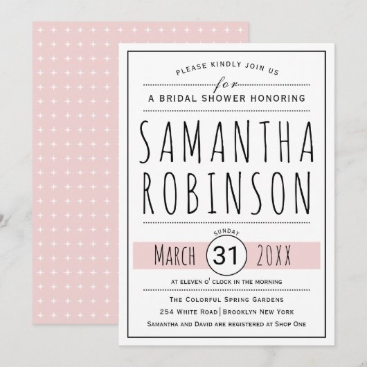 Moderne typografie groen bruiloft vrijgezellenfees kaart (Voorkant / Achterkant)