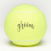 Moderne typografie Groom Tennisballen (Voorkant)