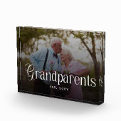 Moderne typografie grootouders cadeau met foto (Rechts)