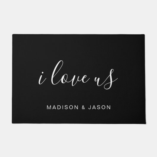 MODERNE TYPOGRAFIE HAND GESCHREVEN GEPERSONALISEER DEURMAT (Voorkant)