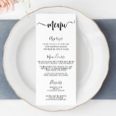 Moderne Typografie Hand Lettering Wedding Menu