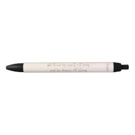 Moderne typografie handgeschreven doelstellingen p zwarte inkt pen