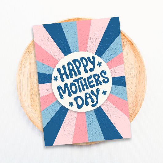 Moderne typografie Happy Mothers Day Kaart