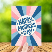 Moderne typografie Happy Mothers Day Kaart