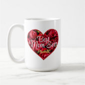 Moderne Typografie Harde beste mama ooit Moederdag Koffiemok (Links)