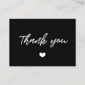 Moderne typografie Hartelijk dank voor de bijsluit Visitekaartje (Voorkant)