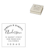 Moderne Typografie & het Adres van de Terugkeer va Rubberstempel (Gestempeld)