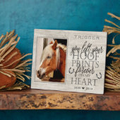 Moderne Typografie Horse Memorial Fotoplaat (Zijkant)