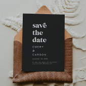 Moderne typografie | Houtskool Grijs Save the Date
