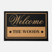 Moderne Typografie Huwelijk Paar Cadeaus Deurmat (Voorkant)