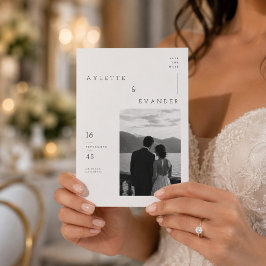 Moderne typografie Huwelijk Save The Date kaart.