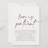 Moderne typografie huwelijk uitgesteld bewaar de d save the date (Voorkant)