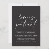 Moderne typografie huwelijk uitgesteld save the da date (Achterkant)