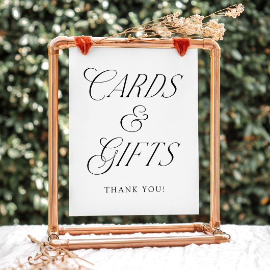 Moderne typografie huwelijkskaarten en geschenken poster