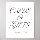 Moderne typografie huwelijkskaarten en geschenken poster (Voorkant)
