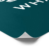 Moderne typografie Inspirerend citaat Poster (Hoek)