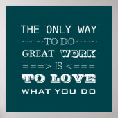 Moderne typografie Inspirerend citaat Poster (Voorkant)