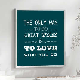 Moderne typografie Inspirerend citaat Poster