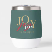 Moderne typografie Joy to the World Kerstmis (Voorkant)