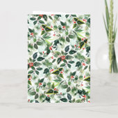 Moderne Typografie Kerst Drie Foto Folie Feestdagenkaart (Achterkant)