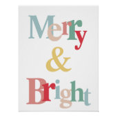 Moderne typografie Kerstmis Perfect Poster (Voorkant)