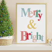 Moderne typografie Kerstmis Perfect Poster
