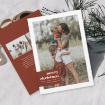 Moderne typografie Kleurblok foto Kerstmis