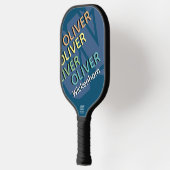 Moderne typografie Kleurnaam Cool Pickleball Paddle (Links)