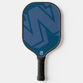 Moderne typografie Kleurnaam Cool Pickleball Paddle (Achterkant)