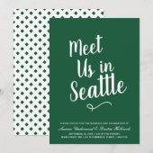 Moderne Typografie Komt Ons Tegen | Trouwkaart Sav Kaart (Voorkant / Achterkant)