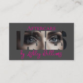 Moderne typografie "LASHES" door nazorg Visitekaartje (Voorkant)