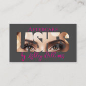 Moderne typografie "LASHES" door nazorg Visitekaartje (Voorkant)